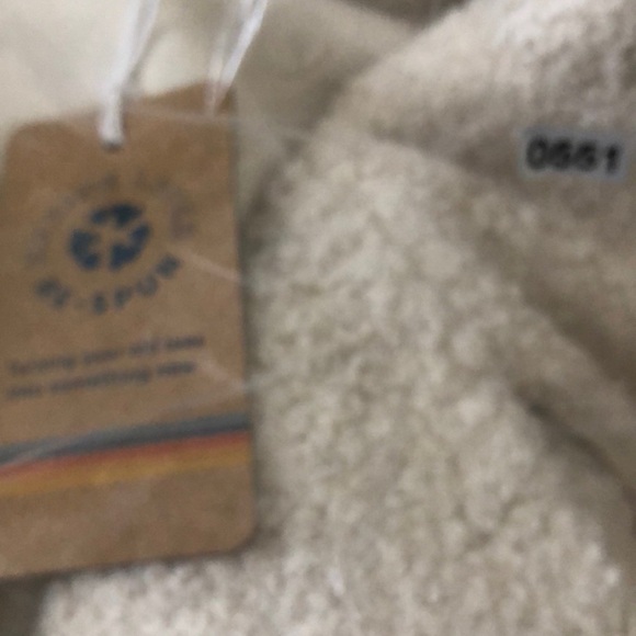 Marine Layer Quebec Sherpa Jacket Cozy Snap Button Antique White Cream NWT L - Picture 7 of 9